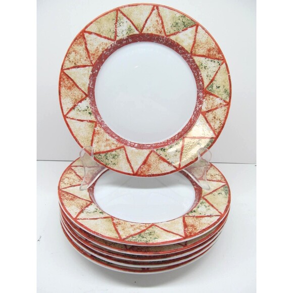 Dansk Travatine Rust Set Of 6 Discontinued Vintage 7 1/4" Bread Plates   1997 - Picture 1 of 10